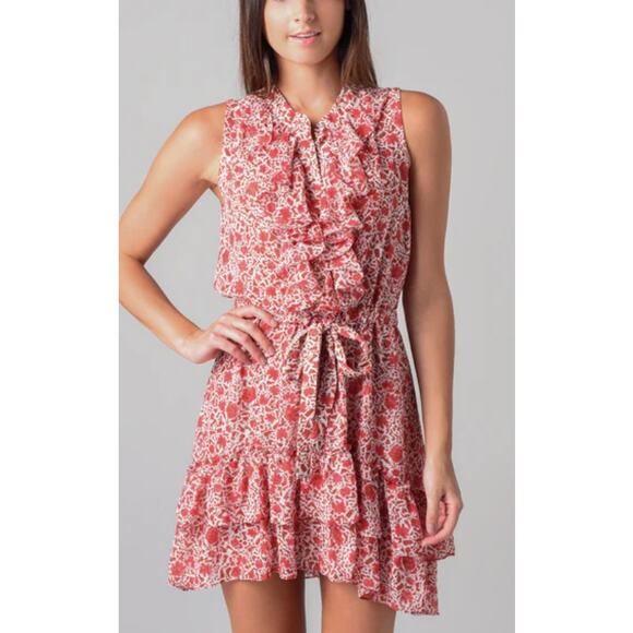 MISA Eba Ruffle Mini Dress Sz. M - Picture 1 of 6